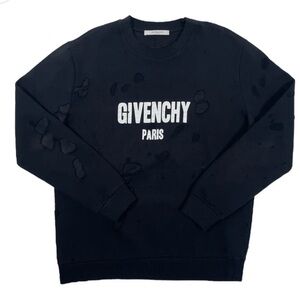 Givenchy Men's Dark Crewneck Sweater